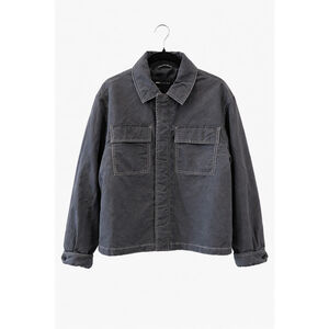 ASOS Design Gray Workwear Jacket Utility Pockets Zip & Snap Mens Size M